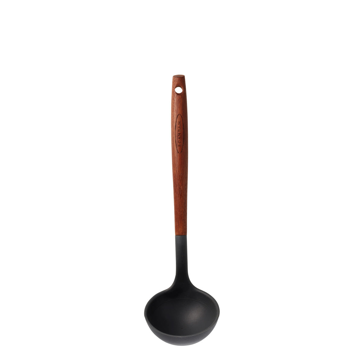 31cm Soup Ladle, Silicone/Carbonized Ash
